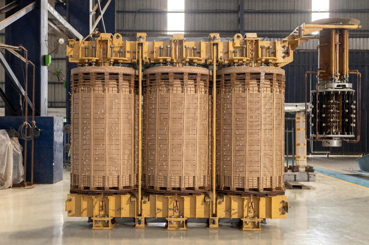 Transformer coil winding during manufacturing
